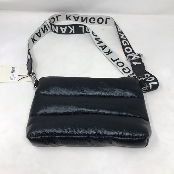 kangol x H&M Black Quilted Crossbody Bag NWT - Picture 5 of 9